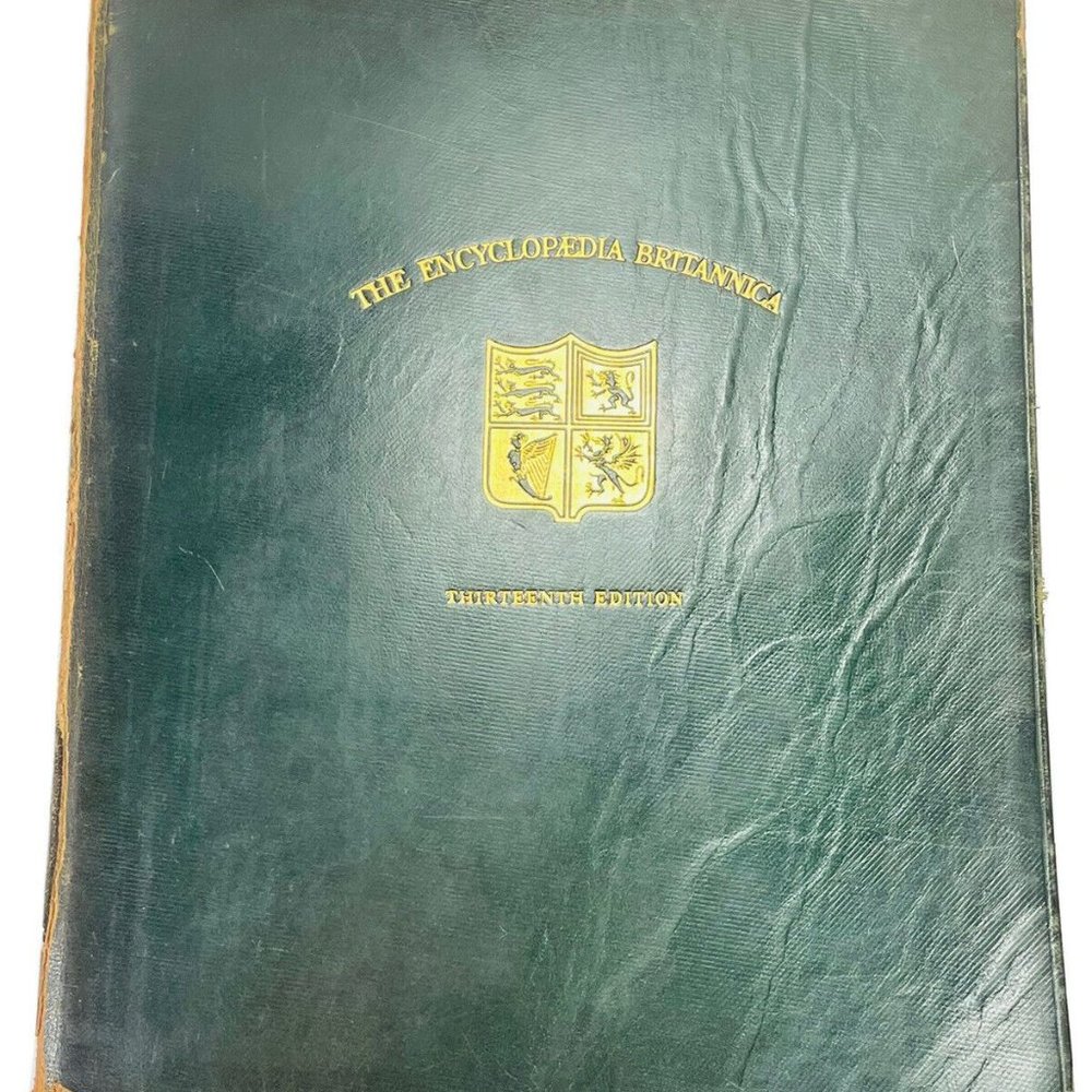 Encyclopedia Britannica 1926 Pacific - Zuyder Zee Leather Book 3 Only